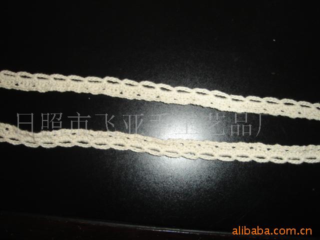 加工手钩织带手钩花边．钩花花边．款式新，品种全可定做