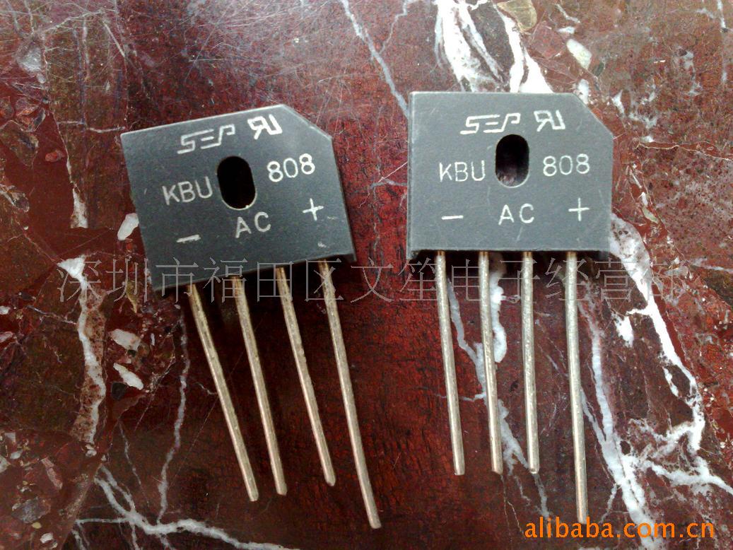 KBU808 8A800V 琉璃纯化整流桥堆/扁桥 大芯片 足电流二极管IC|ru