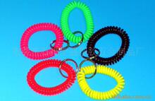 供应塑料弹簧发圈 QQ圈 钥匙圈 手带弹簧手圈