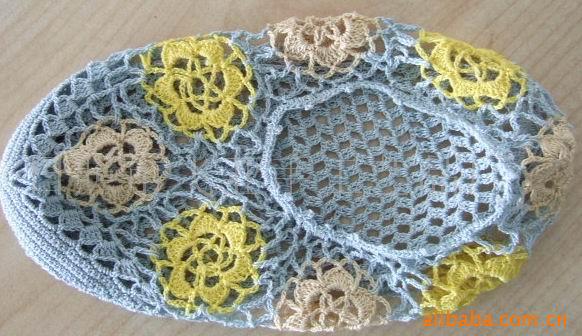 供应新款手钩花地板鞋．手工钩编鞋款式新。品种全