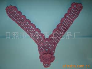 供应花边、手钩花、V形花衣领．手钩花边款式新品种全