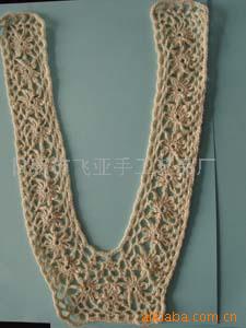 供应花边、手钩花、手钩衣领．手钩服装。款式新品种全