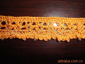 供应服装辅料花边、钉珠花边．手工花边．手钩花边，