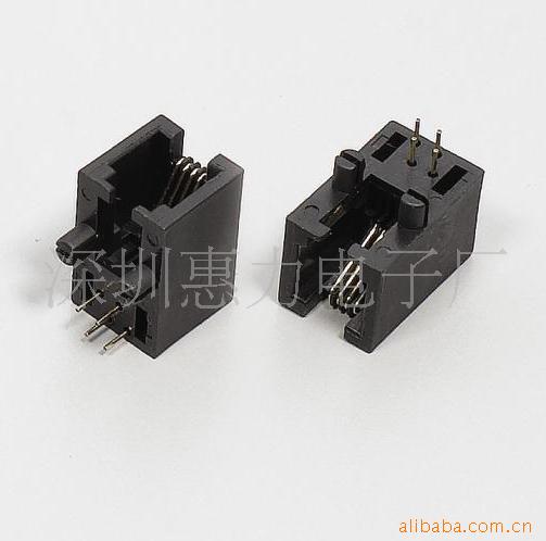 供应RJ11插座，电话插座4P4C