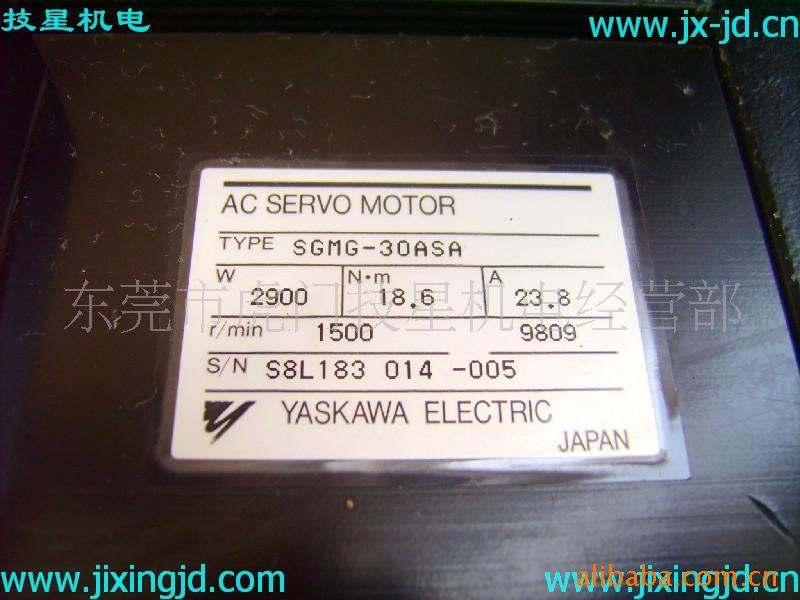 二手安川伺服马达SGMG-30ASAAB 保修三个月