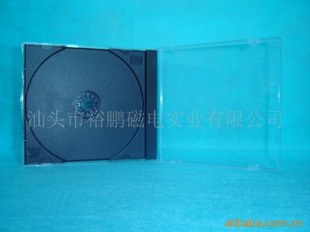 供应CD盒DVD盒CD盒子CD CASE 10.4MM PS单面黑底