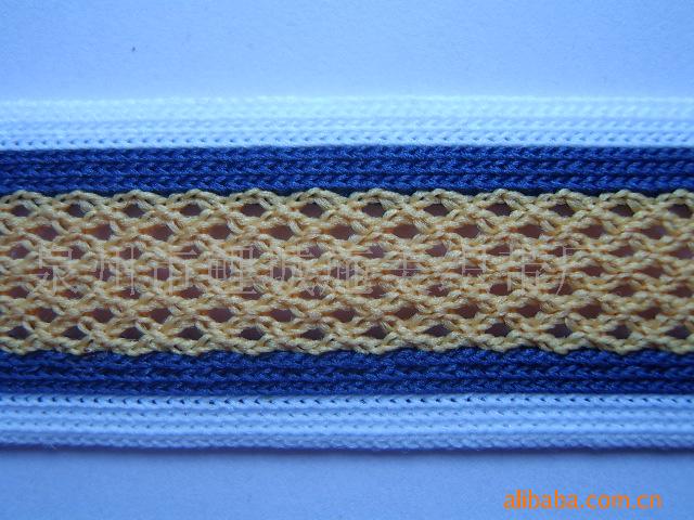 福建织带厂家直销服装用针织带、子母带、亮光织带、反光织带