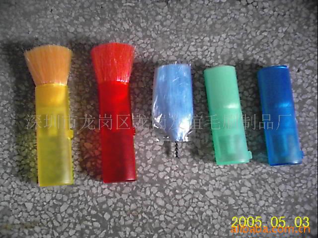 供应多种颜色申缩小毛刷 尼龙毛刷加工 塑料刷子梳刷植毛 工业刷