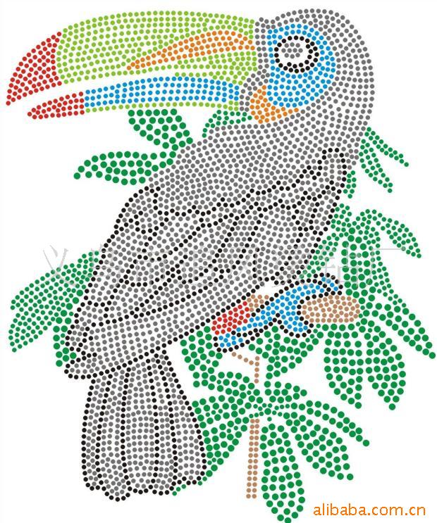 厂家制作 烫钻图案 耐水洗烫钻图 爱心字母品质好 亮度好牢度好