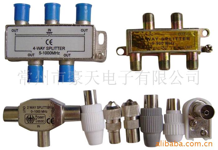 供应视频连接器, 分支分配器，射频连接器，防水连接器，物美价廉