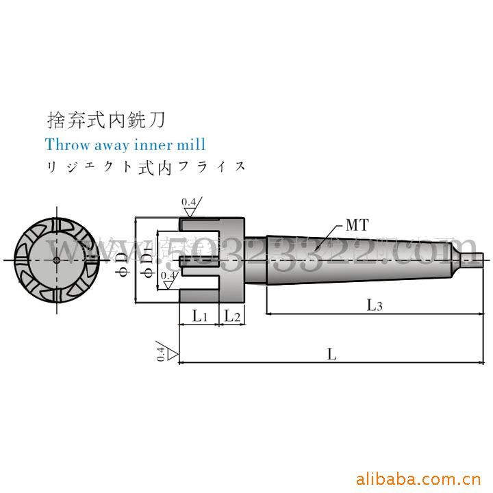 批发供应舍弃式内铣刀