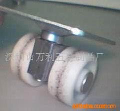 供应平板双轮尼龙脚轮双轮万向轮(WLA114)