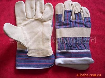 Supply order 10.5 inch Buff The first layer pigskin glove winter Warm gloves