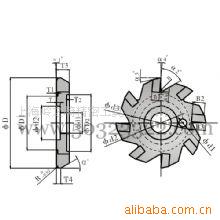 供应R角度成型铣刀盘