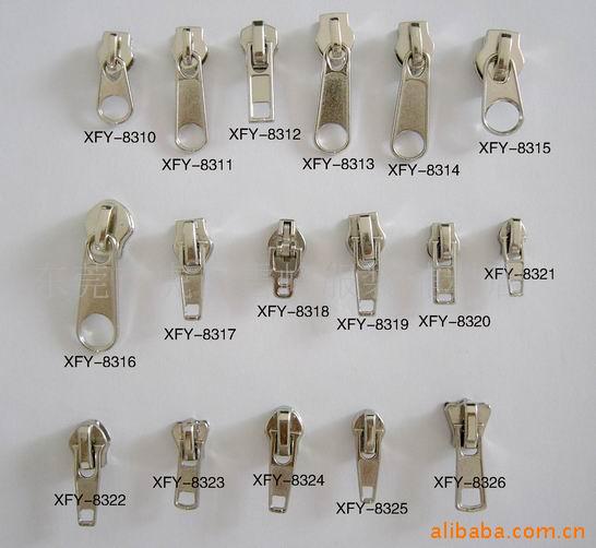 供应五金拉头 五金拉片 五金拉链头 五金包胶拉链头