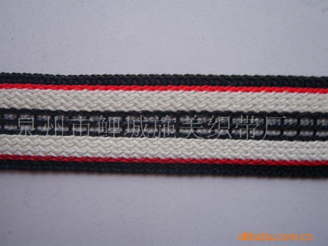 福建厂家直销服装用针织带、子母带、金银丝织带可定做