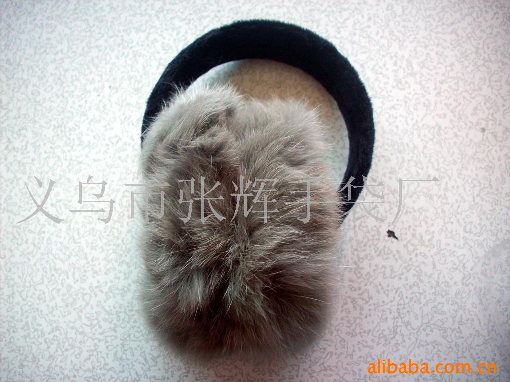 厂家供应各种优质兔毛保暖耳套/獭兔毛耳暖、皮草保暖耳罩(图)
