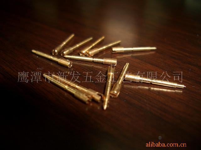 专业生产供应精密非标铜件连接器插针插孔PIN针圆针CNC