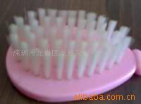 深圳代加工毛刷环保婴儿用品BB梳子 头梳加工植毛 木柄猪毛头梳