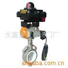 供应D671F-10P不锈钢气动蝶阀、衬四氟气动蝶阀