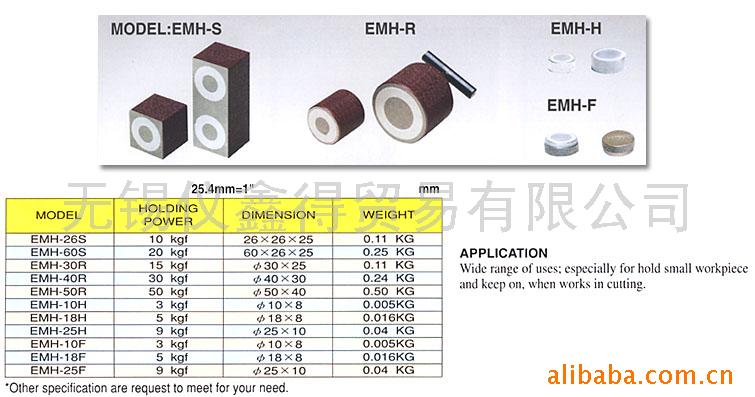 供应台湾仪辰 磁性吸块 导磁块  EEPM-SPF 加工中心用