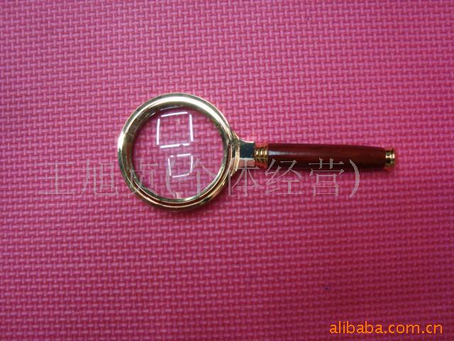 仿古放大镜，镀金放大镜，直柄放大镜，高档用品