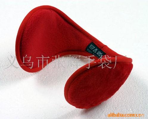 后戴式天鹅绒保暖耳套/耳暖、耳机耳罩、针织提花保暖耳套(图)