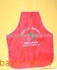 「Recommend」wholesale high quality Bright red Korean Edition double-deck advertisement waterproof apron