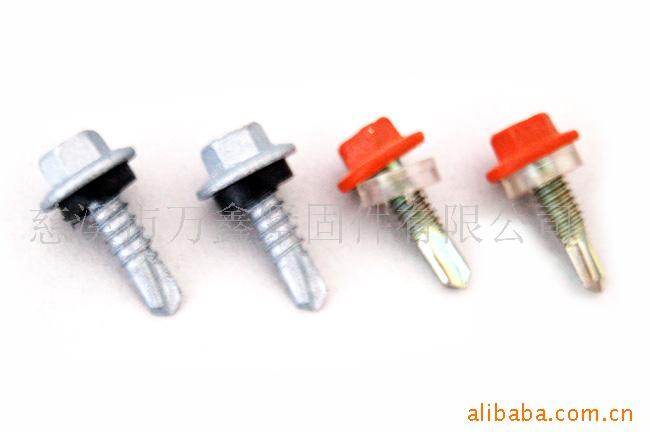 专业供应烤漆达克罗六角华司自攻螺钉 自攻自钻螺丝定制