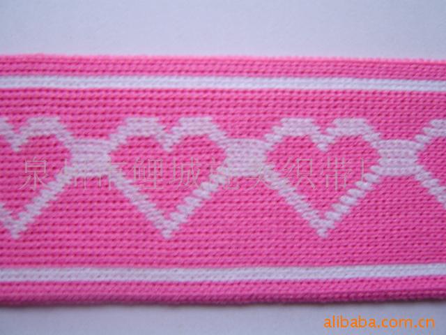 福建织带厂家直销提花平面带、经编针织带、中股织带