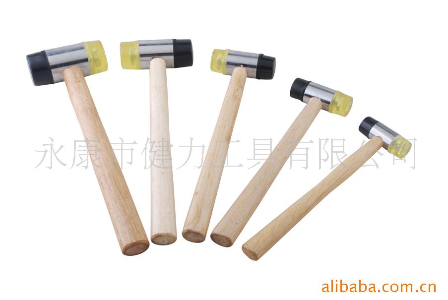 供应木柄橡塑安装锤橡胶锤