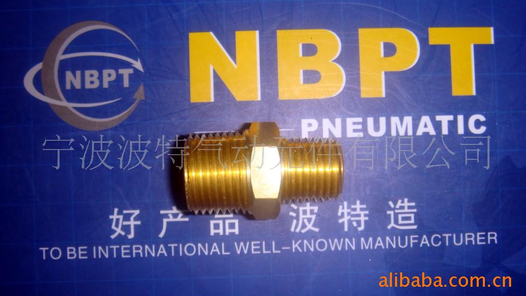 厂家批发，波特气动元件管接头，金属黄铜接头