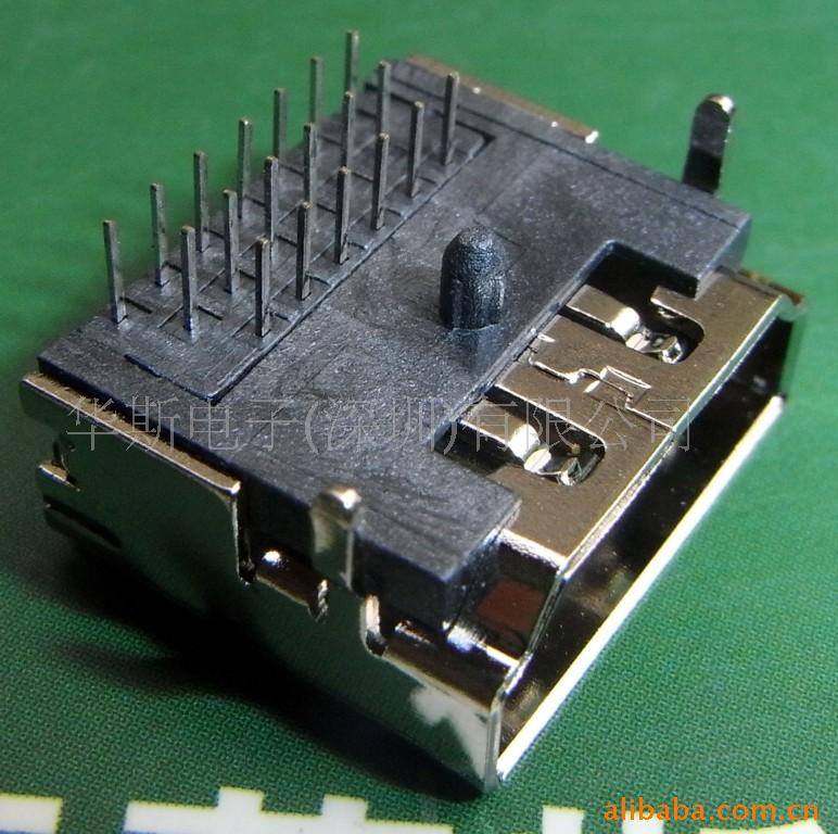 HDMI 19pin三排插脚 A型19P高清接口 19P高清母座 母头