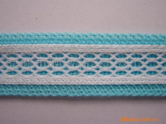 福建织带厂家直销经编网眼织带、渔丝带来样可定做，量大从优