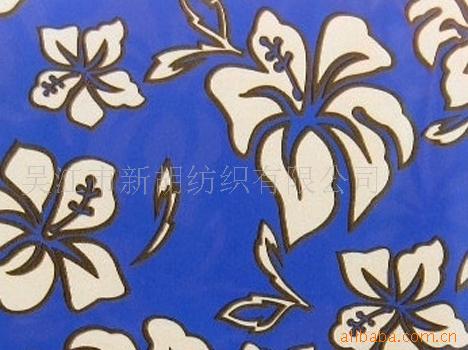 供应全涤印花斜纹桃皮绒 斜纹沙滩裤面料 沙滩布