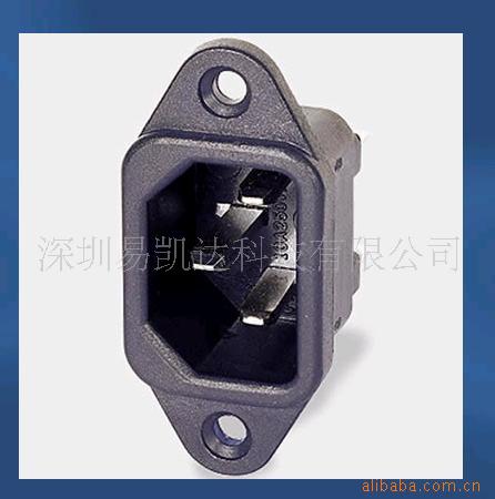 厂家供应IEC插座 电源插座品字插座带开关保险 IEC机柜插座