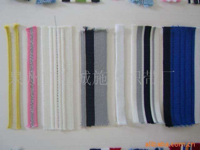 福建厂家直销经编针织带、单边带、涤棉织带来样可定做，量大从优