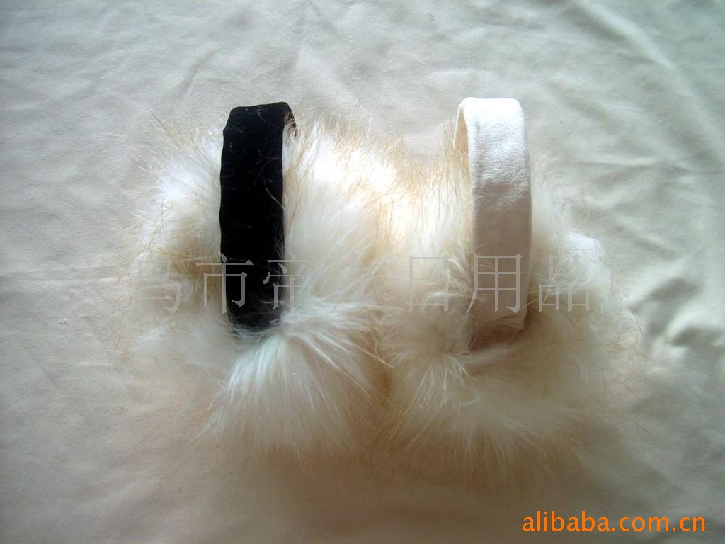 供应各种兔毛耳套、狐狸毛耳套、皮草耳套(图)
