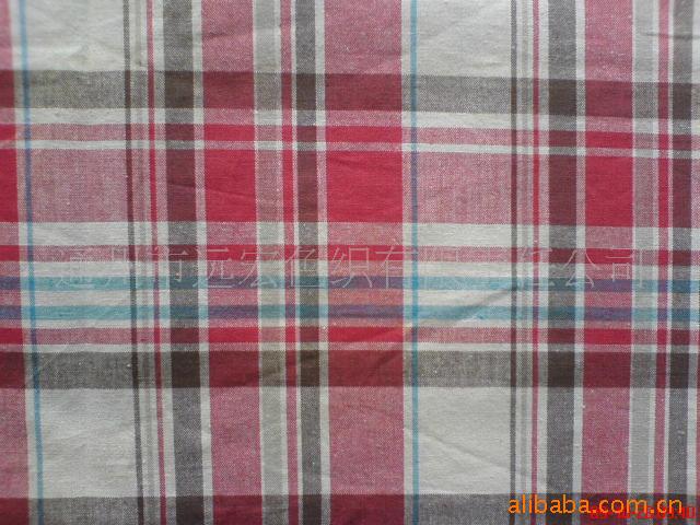 供应全棉色织格布 色织布面料 全棉休闲面料 衬衫布料