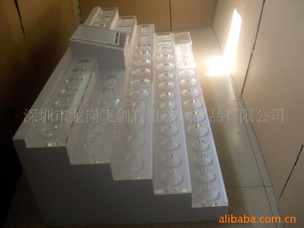 亚克力化妆品展示台 化妆品展览展示架 制作有机玻璃护肤品展柜