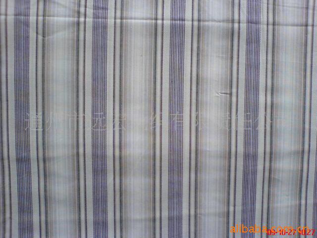 供应新型色织布面料 色织布 条子府绸面料