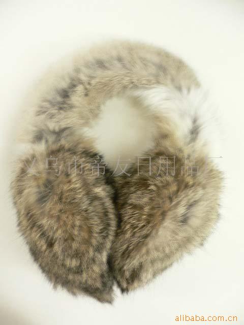 厂家供应獭兔毛保暖耳套、高档狐狸毛保暖耳罩、毛绒耳罩(图)