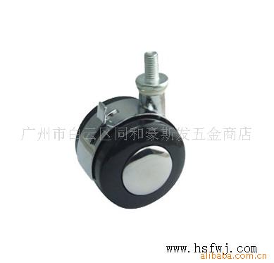 供应1.5寸带刹锌合金螺丝脚轮/万向脚轮