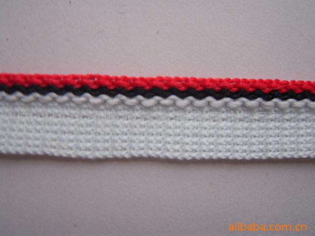 福建织带厂家直销波浪单边带、全棉织带、单面间色带