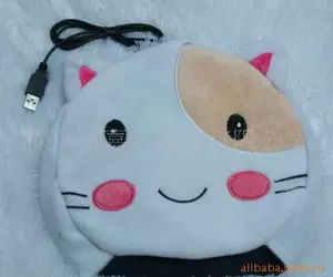 Подать USB Cartoon Cat Warm Hand Mouse Pad, плюшевая теплая мышь