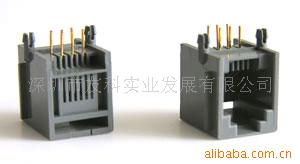 供应RJ12电话插座，623PCB 通讯插座