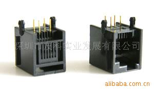 供应RJ11水晶头母座，623PCB电话插座