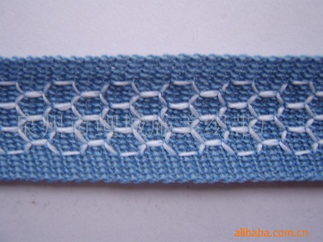 福建厂家直销针织提花带、涤纶织带来样可定做，量大从优