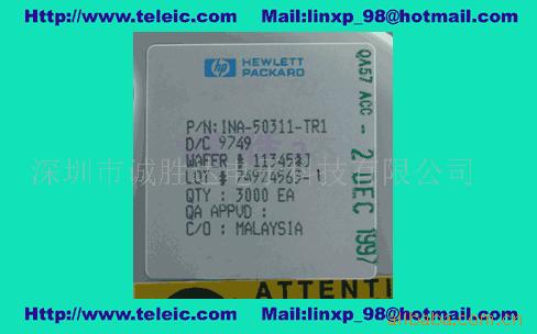 供应高频微波管1 GHz的硅单片低噪声放大器  INA-50311-TR1