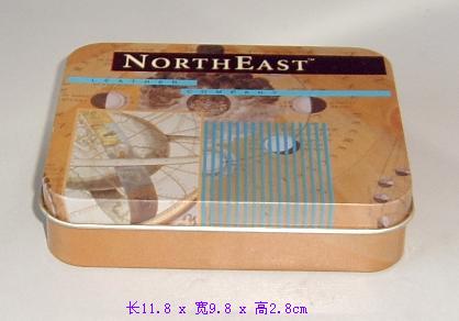 供应马口铁方盒 扑克牌礼品盒 tinbox  首饰盒 118x98x28mm